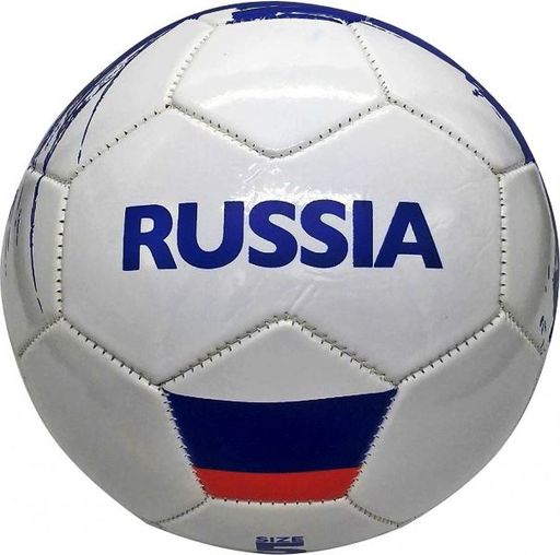 Мяч футбольный "Россия", ПВХ 1 слой, камера рез. в пак. арт.SC-1PVC300-RUS.
