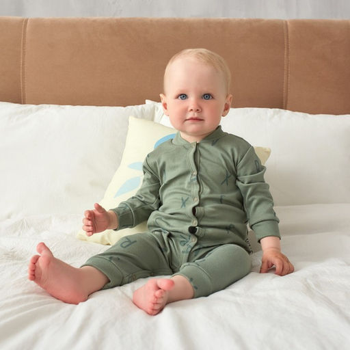 Комбинезон Крошка Я NY, рост 80-86 см, цвет хаки  фото 3