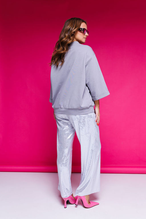 Джемпер AURA 2126-176 серый  фото 5