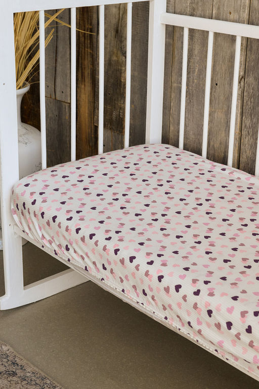 Простынь на резинке детская 120*60 для новорожденных