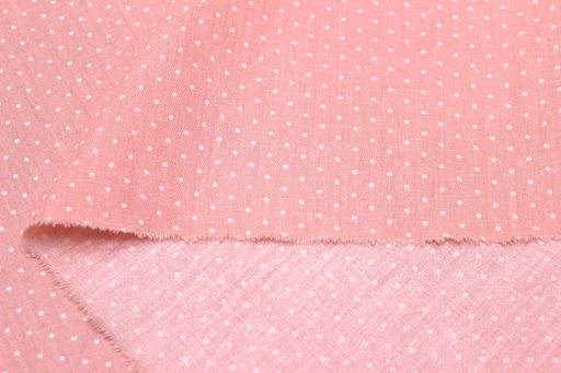 Сатин Белое пшено на св.лососевом, ш.1.60м, хлопок-100%, 110гр/м.кв - Купава фото 4