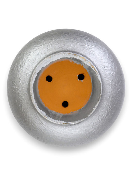 Горшок цветочный с поддоном 3 л, d18/h15,5 см серый керамика, "Перл" (М)