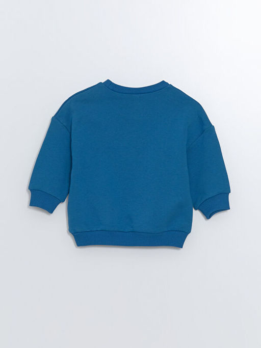 Bisiklet Yaka Bask?l? Erkek Bebek Sweatshirt - Waikiki фото 3
