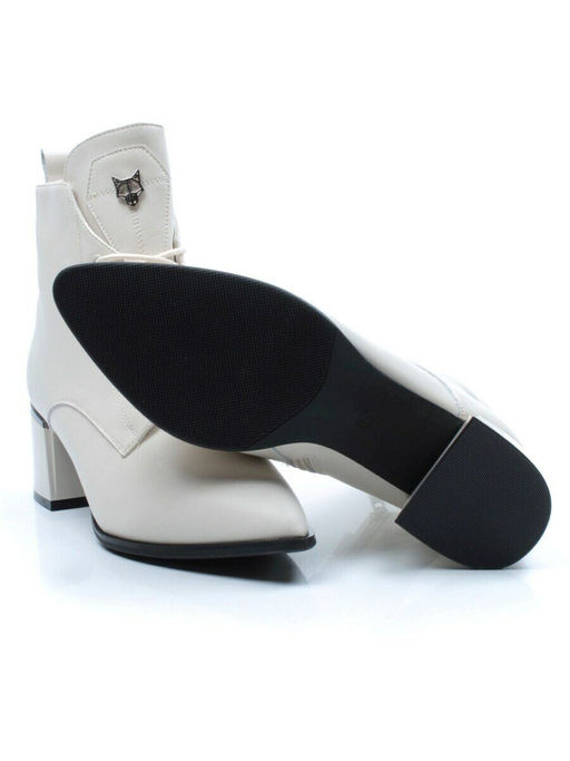 01-PCG270-2 LT.BEIGE Ботинки демисезонные женские (натуральная кожа, байка)