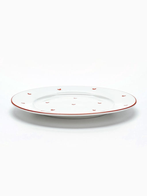 Тарелка плоская керамическая Любовь в деталях, d=20 см, ручная работа