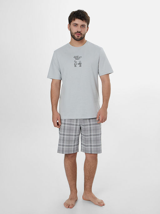 Комплект мужской домашний серый