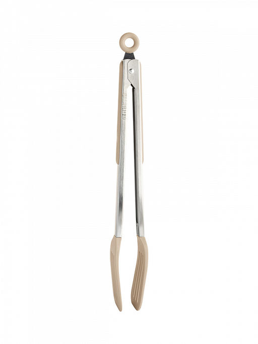 Щипцы кухонные универсальные 33,5x5,5 бежевый Нерж.сталь, силикон - Denastia фото 3