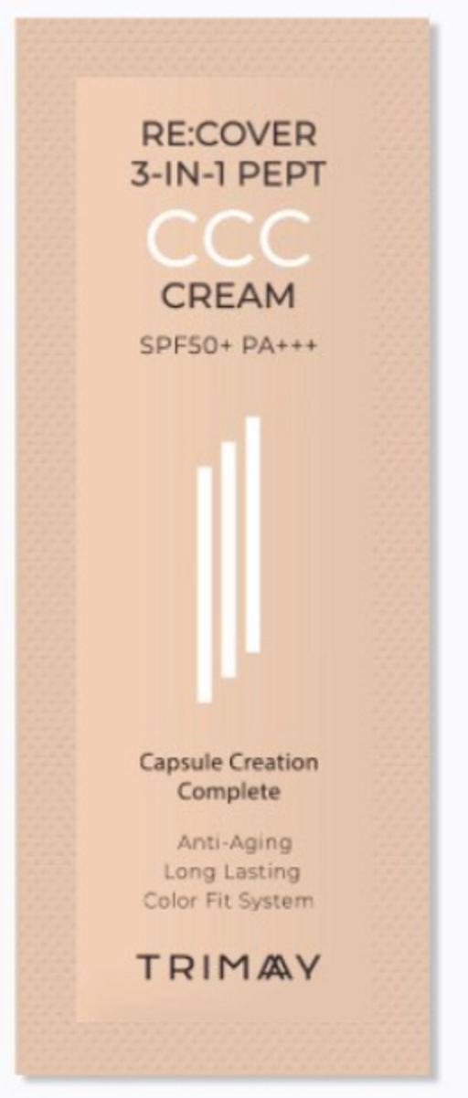 5ШТ*1МЛ! ПРОБНИК ССС крем TRIMAY Re:cover 3-in-1 Pept CCC Cream SPF50+PA+++ (1 мл)