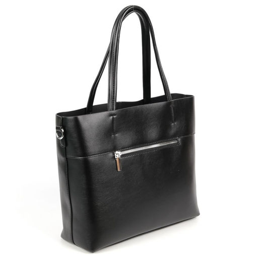 Женская сумка шоппер из эко кожи 8333-836 Блек - Cidirro фото 3