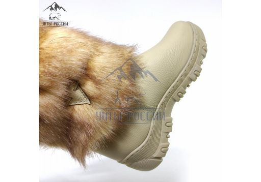 Унты Детские, персик, литая подошва - Мирунт фото 6