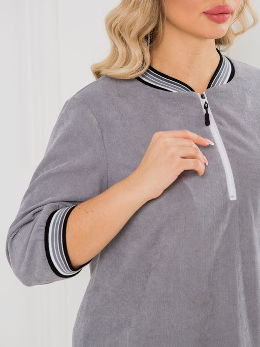 NOVITA Платье 1446 серый  фото 10