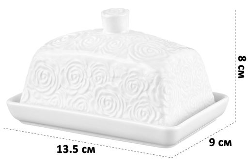 Масленка 13,5*9*8 см "Розы"