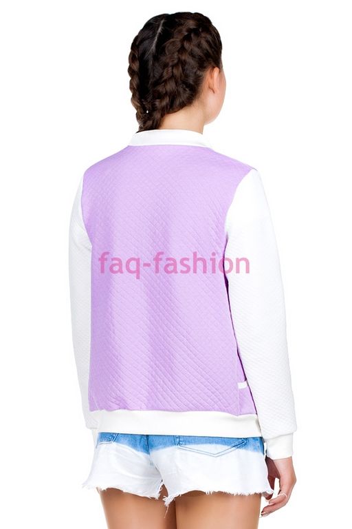 Толстовка Victoria Сирень+Молочный