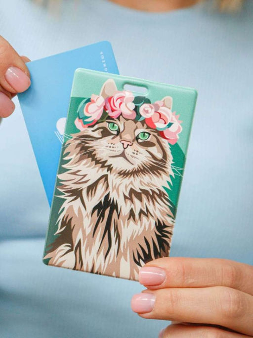 Держатель для карт Beautiful cat (6,5 х 10,4 см)