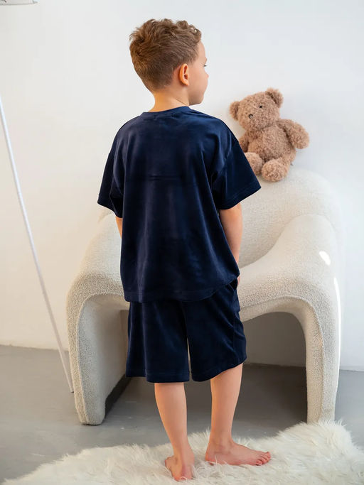 Комплект для мальчика Котик Темно-синий М-17КД MODAMICA