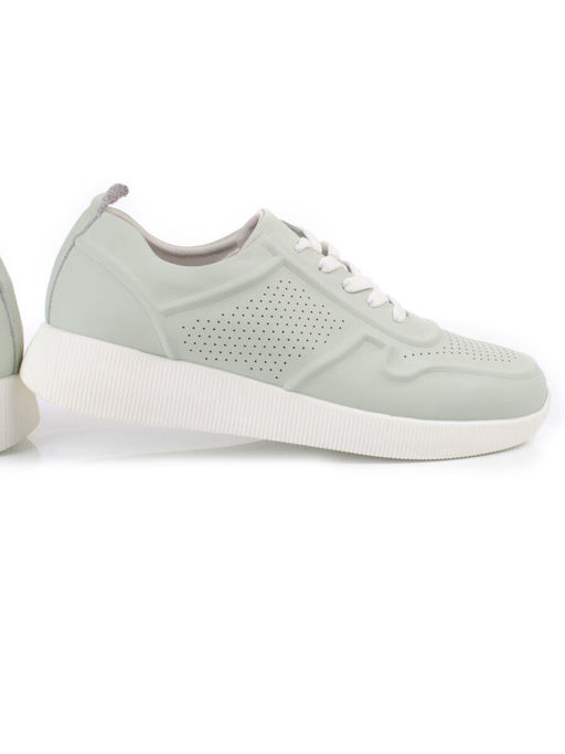 05-PDL195-3-2 LT. GREEN Кроссовки женские (натуральная кожа) - Фабричный китай фото 11