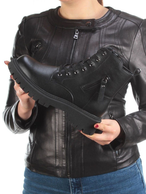 01-5269-1 BLACK Ботинки демисезонные женские (натуральная кожа, байка) - No name фото 2