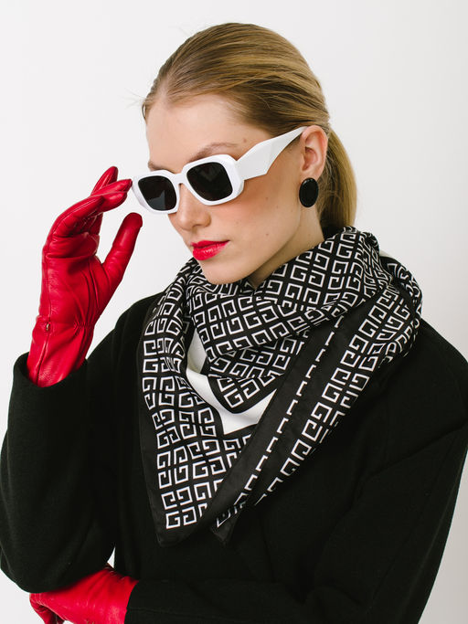 Большой мягкий очень нежный двусторонний платок - Tantino фото 4