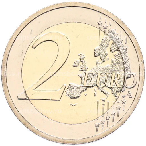 Монета 2 евро 2026 года Словакия Тренчин Культурная столица Европы 2026