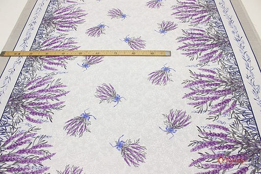 Рогожка Очарование лаванды, ш.1.5м, хлопок-100%, 165гр/м.кв - Купава фото 2