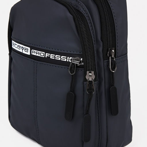 Сумка слинг мужская из текстиля, отверстие для наушников, цвет серый - Simaland фото 6