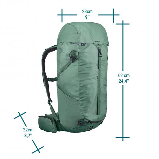 Рюкзак туристический 35 л. зелёный MH100 Quechua