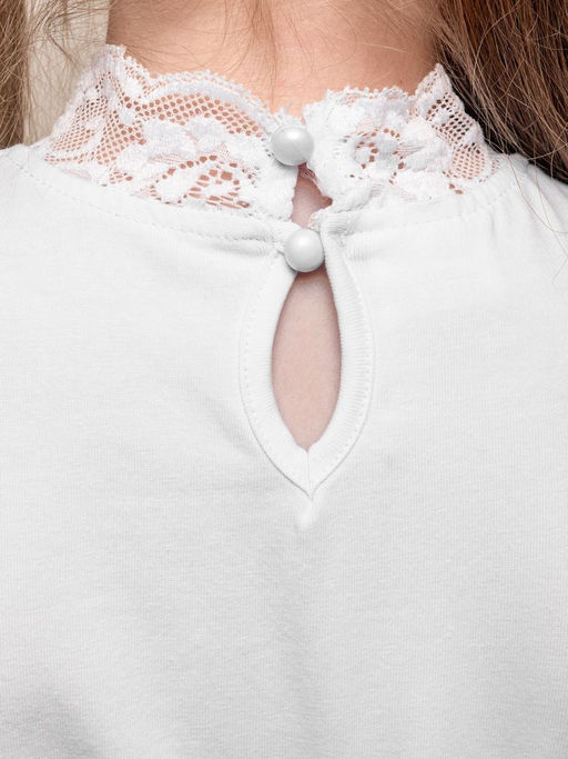 Джемпер для девочки 61359/1 Белый* 350 Lets go