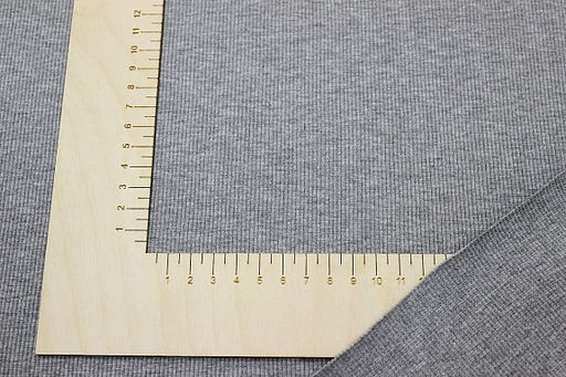 Кашкорсе цв.Серый меланж, ш.1.12м (0.56м*2 чулок), Пенье, хлопок-95%, лайкра-5%, 450гр/м.кв - Купава фото 5