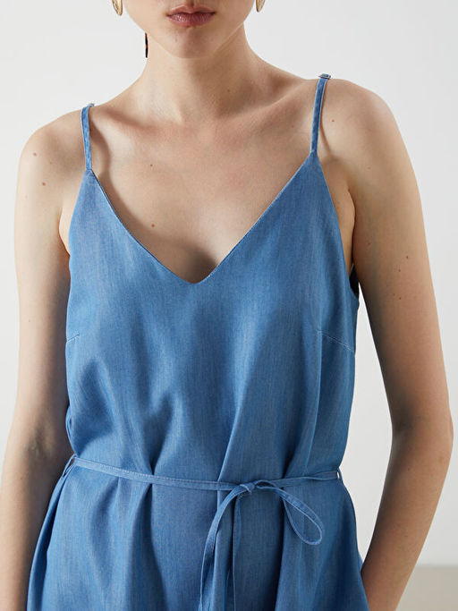 V Yaka Ask?l? A Kesim Jean Elbise