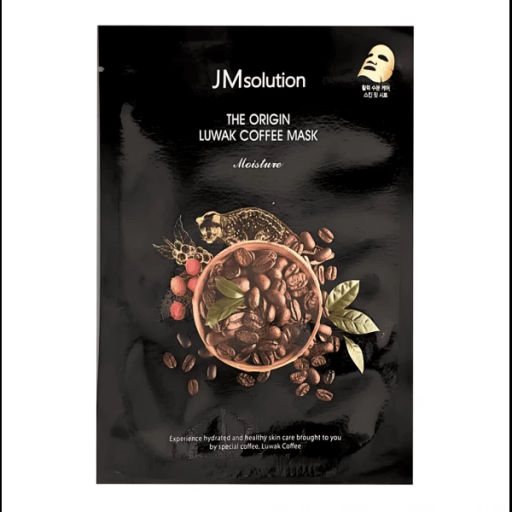 JMSOLUTION Тканевая маска тонизирующая с кофеином The Origin Luwak Coffee Mask (30 мл)  фото 2