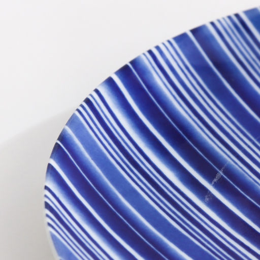 Тарелка гжель «Романс цветок», бело-синий,керамика, d = 20 см,