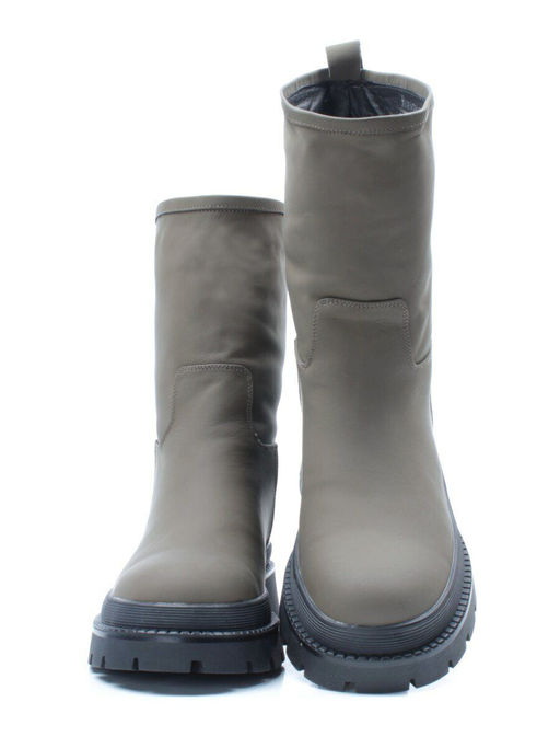 04-C188M Ботинки зимние женские (натуральная кожа (нубук) натуральный мех) - Фабричный китай фото 14