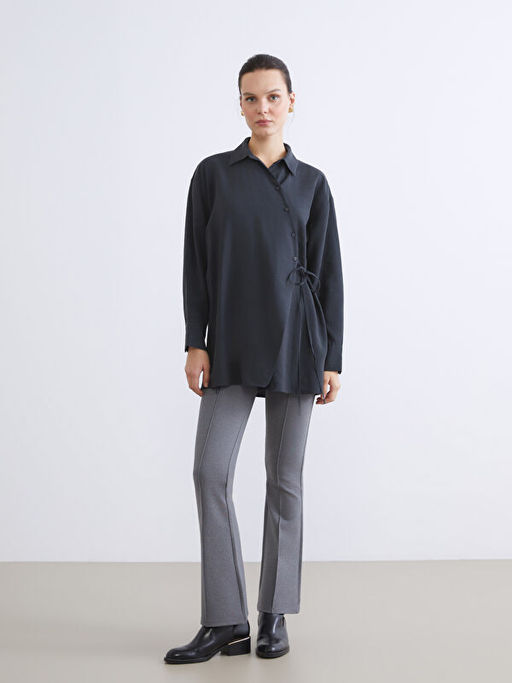 Modal Kar???ml? Kad?n G?mlek Tunik