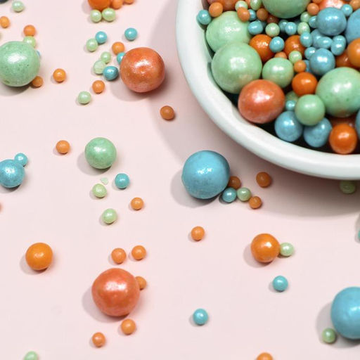 Посыпка кондитерская Жемчуг, изумруд, бирюза, персик, 50 г - Simaland фото 3