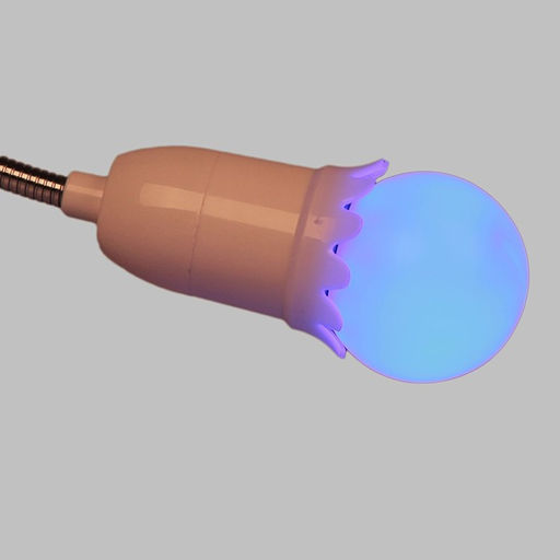 Цена за 50 шт. Лампа светодиодная Luazon Lighting «Шар», G45, Е27, 1.5 Вт, для белт-лайта, свечение синее