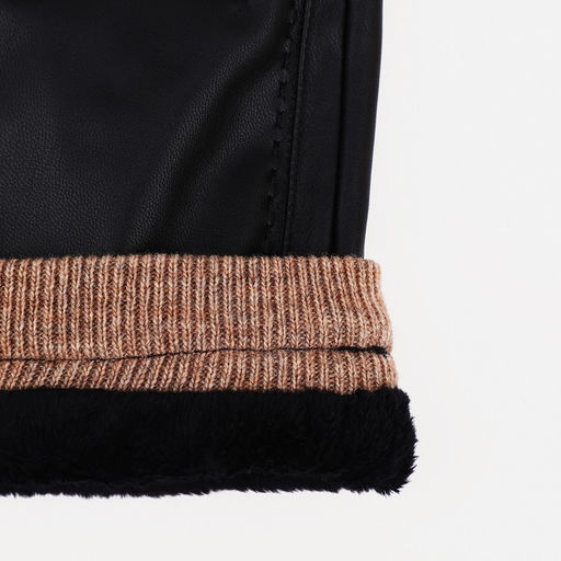 Перчатки мужские, безразмерные, без утеплителя, цвет чёрный - Simaland фото 3