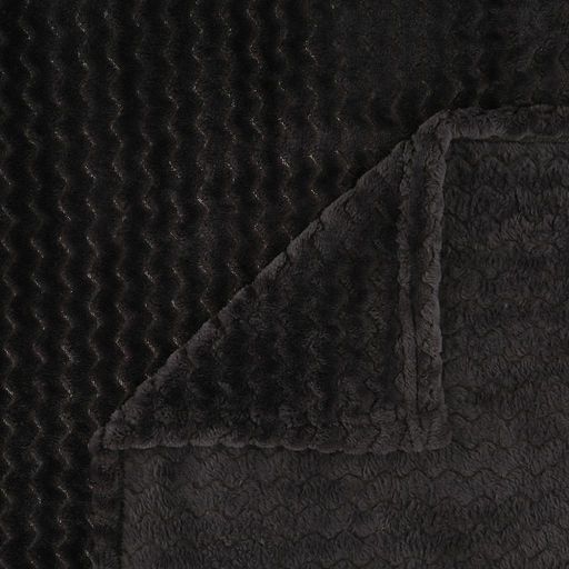 Плед/покрывало в коляску 80х80см "Причал", велсофт "Royal plush" гладкокрашенный, тиснение зигзаг, полиэстер 100%, плотность 290г/м2, упаковка: пакет ПП 22х30см, "Домашняя мода" (Россия)