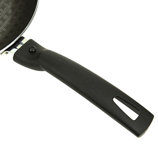 "Lace" Сотейник с антипригарным покрытием д24см "Кружево", h6,3см, s0,18см, стеклянная крышка, съемная ручка (Россия)