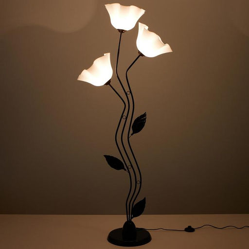 Торшер 1341055ML/3 BK, 3×15 Вт E27, чёрный, белый