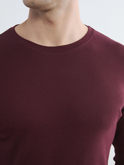 Bisiklet Yaka Uzun Kollu Erkek Ti??rt