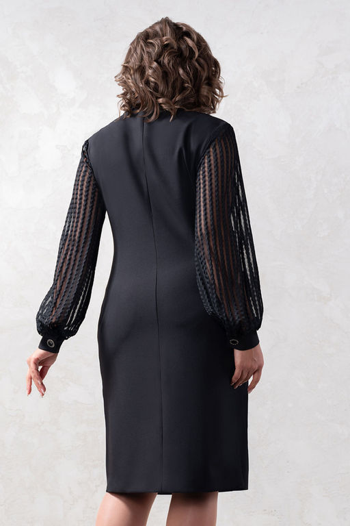 Платье Avanti 1618 серый/черный - Mira fashion фото 400