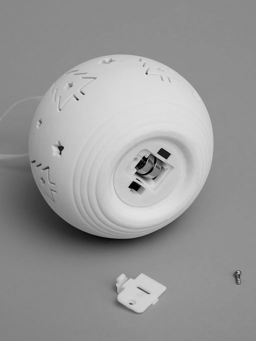 Ёлочный шар Ёлки, 99х9.8 см, 1 LED, от батареек LR443, свечение тёплое белое - Luazon lighting фото 4