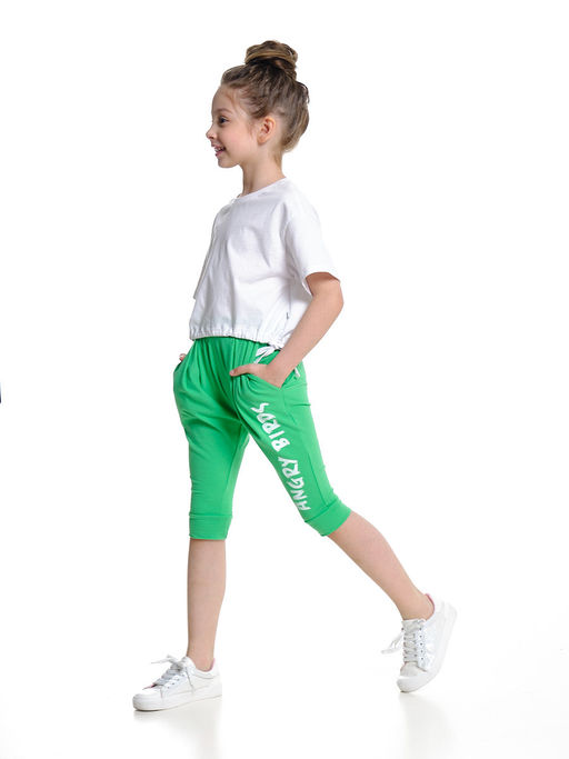 Бриджи трикотажные с принтом UD 0082 коралловый - Mini maxi фото 11