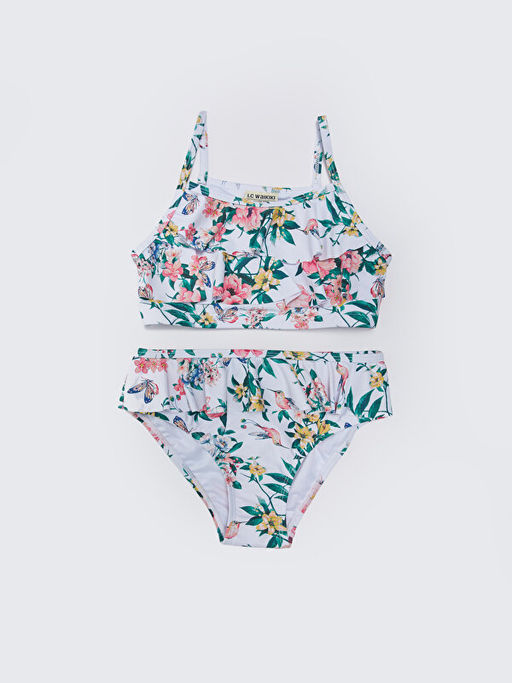 Bask?l? K?z ?ocuk Bikini