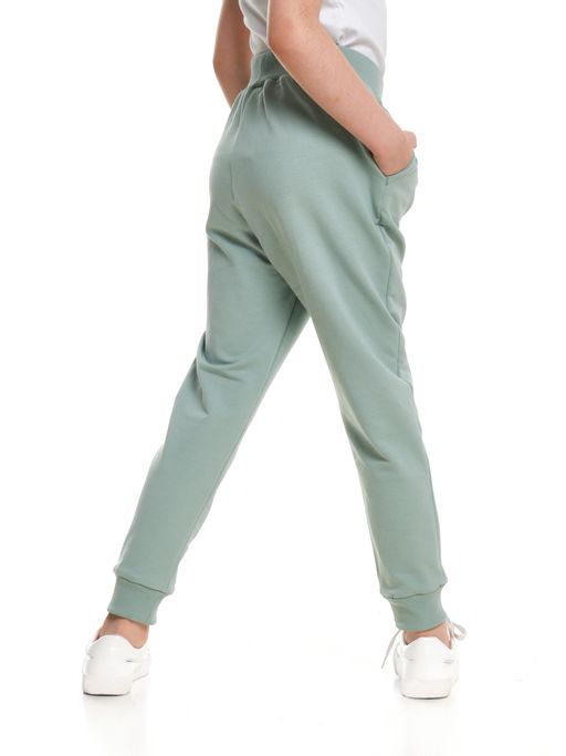 Брюки для девочки на резинке из кашкорсе UD 7517 мокко - Mini maxi фото 8