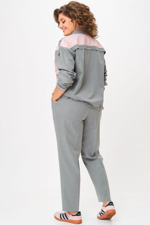Костюм Aira Style 24231 серый+пудра