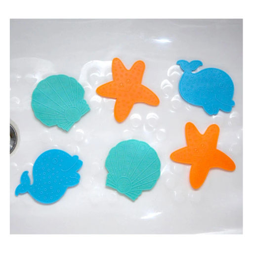 Clippasafe / Мини-коврики против скольжения для ванной 6 шт.