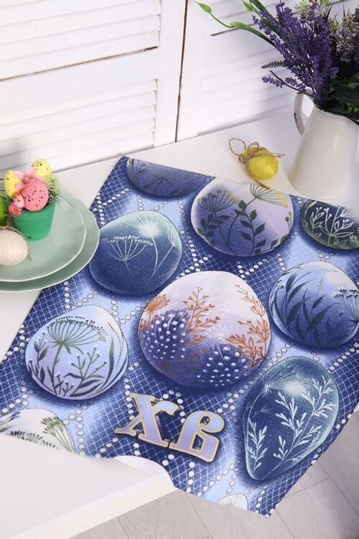 Полотенце 50*60 см. Жемчужная Пасха рогожка хлопок 100% - Лен поволжья фото 4