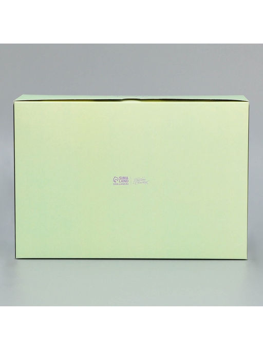 Цена за 5 шт. Коробка для капкейков, кондитерская упаковка двухсторонняя, 6 ячеек «Счастье есть», 25 х 17 х 10 см