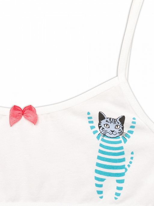 PELICAN, майка для девочек, Белый  фото 2